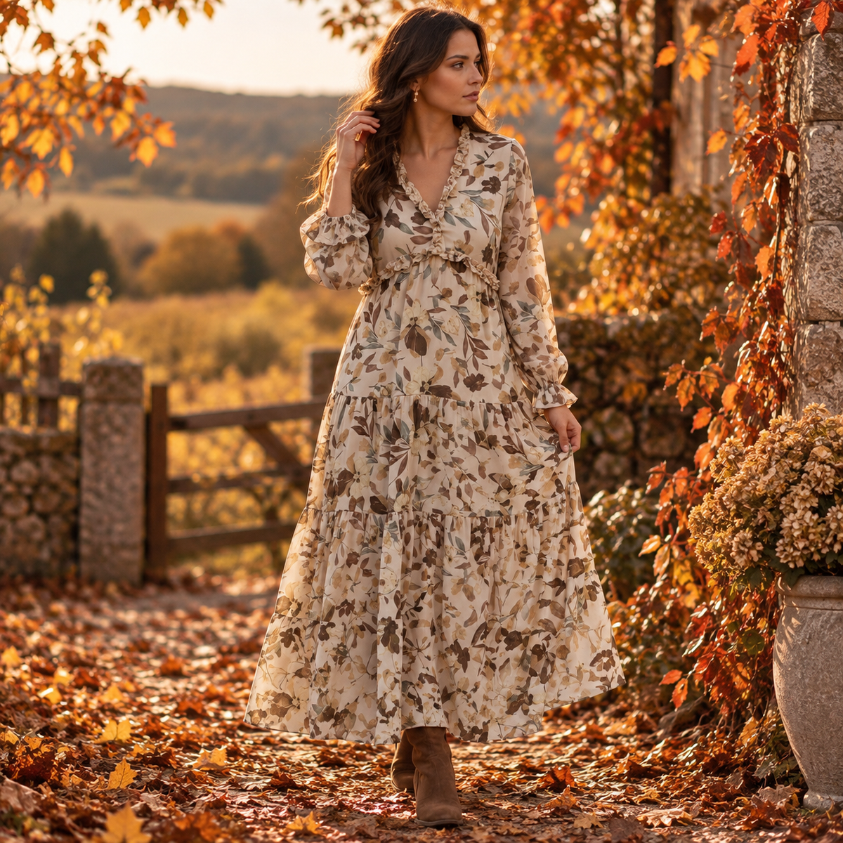 Klänning Rosalie, Beige