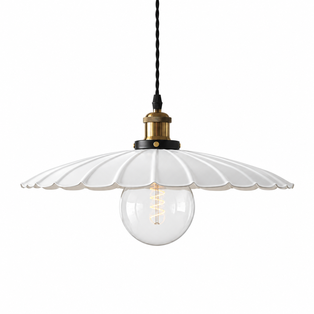 Taklampa Skogsstjärna 40cm, Vit