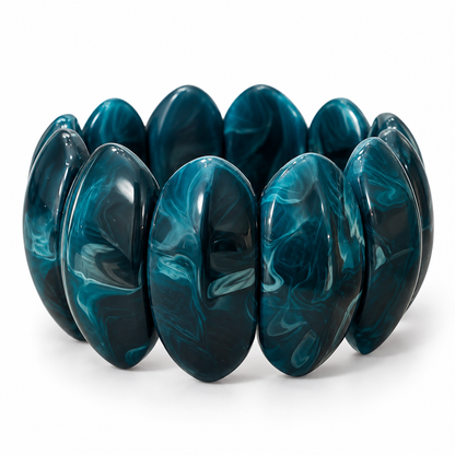 Armband Marble Muse, Deep Teal