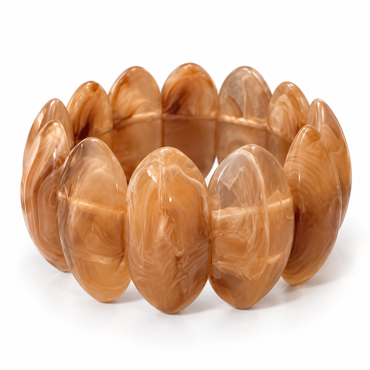 Armband Marble Muse, Honey Amber