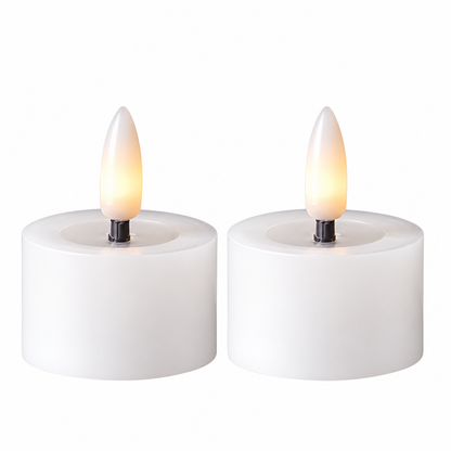 LED-fyrfadslys Flamme 2-pak