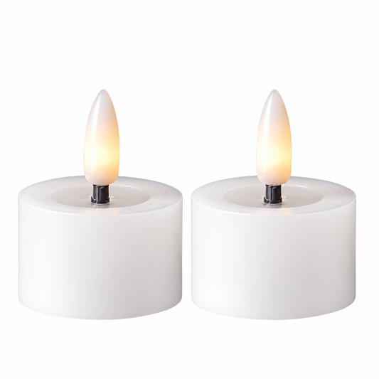 LED-fyrfadslys Flamme 2-pak