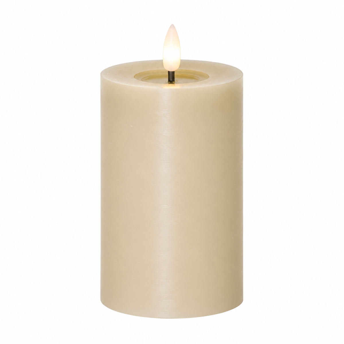 Blockljus Flamme, Beige