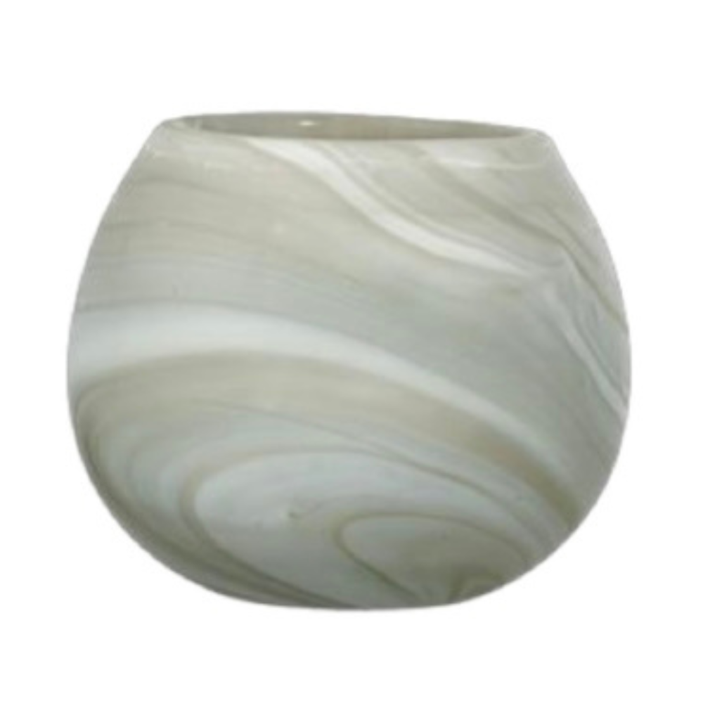 Ljuslykta Swirl, Ivory