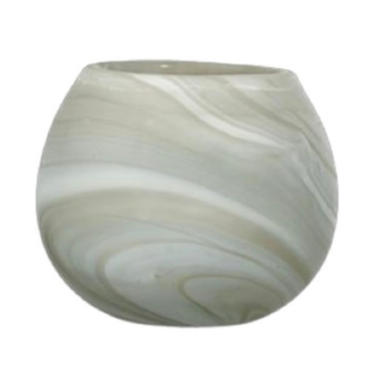 Ljuslykta Swirl, Ivory