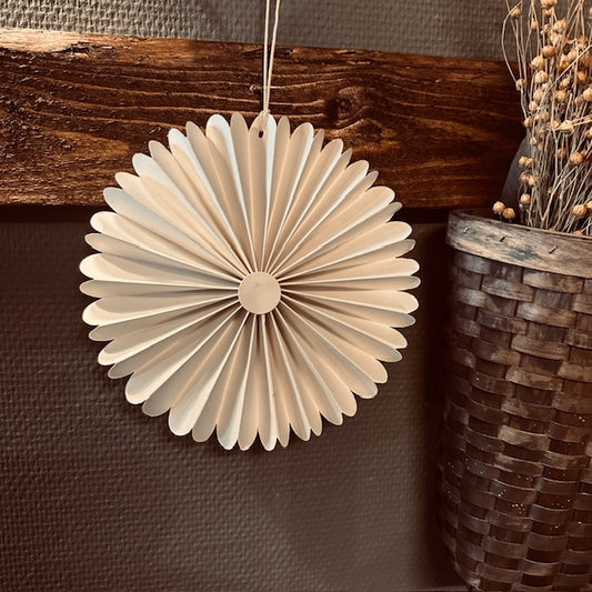 Pappstjärna Flower, Vit 20cm
