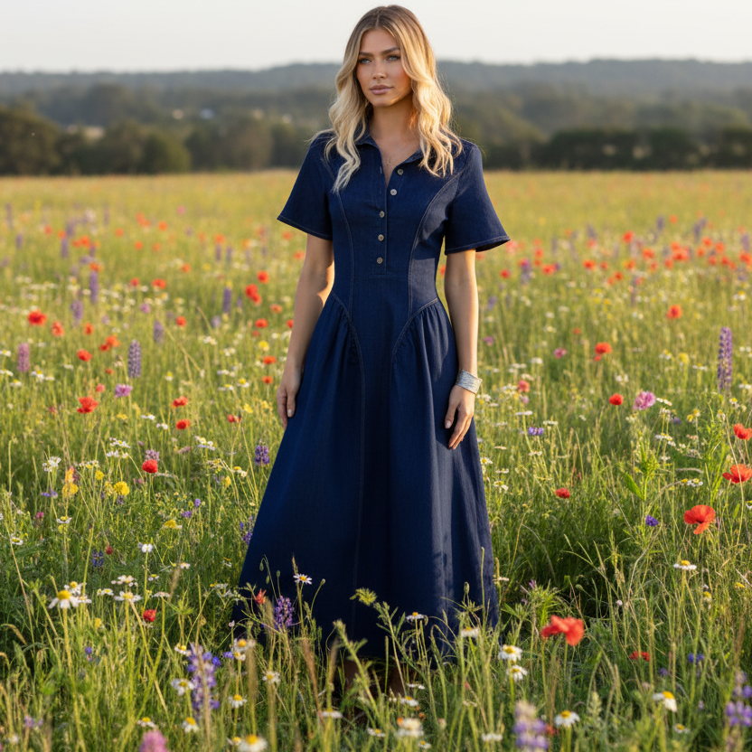 Elva Denim Dress