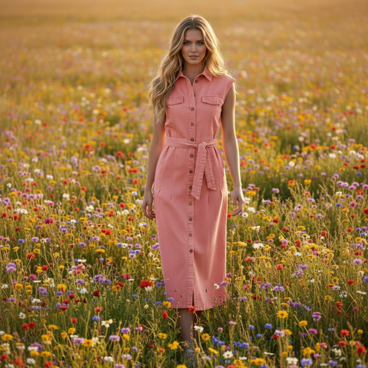 Zola denim dress