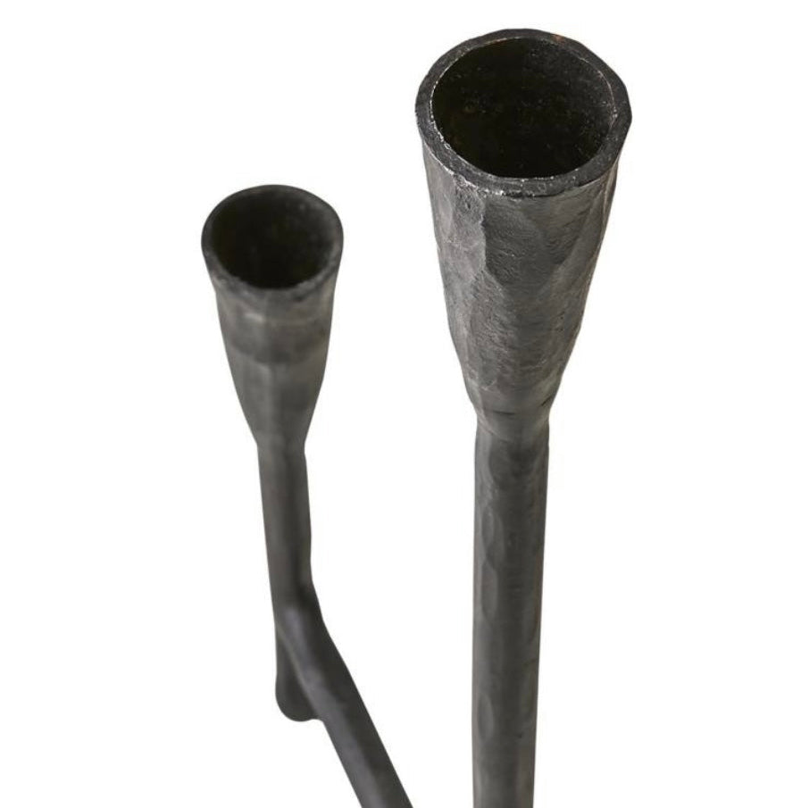 Wall candlestick Thor, black