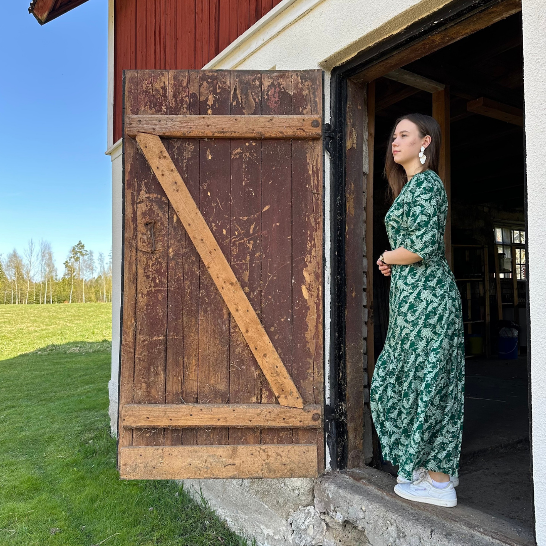 Klänning Mossgrön