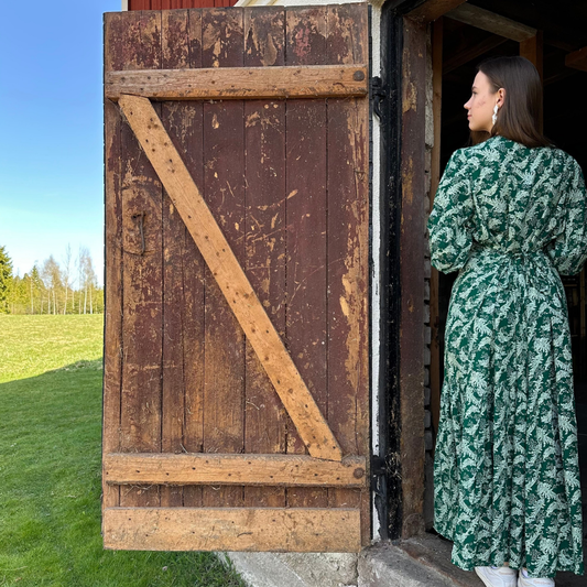 Klänning Mossgrön
