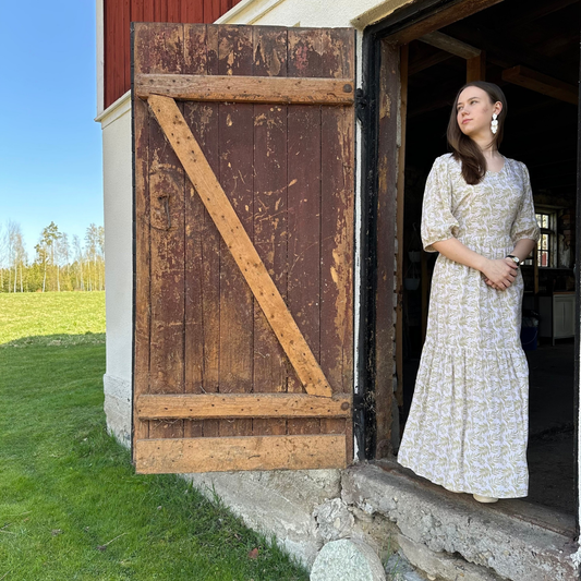 Klänning Grön blad