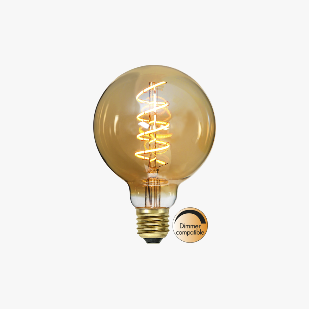 LED-lampa Decoled spiral Amber