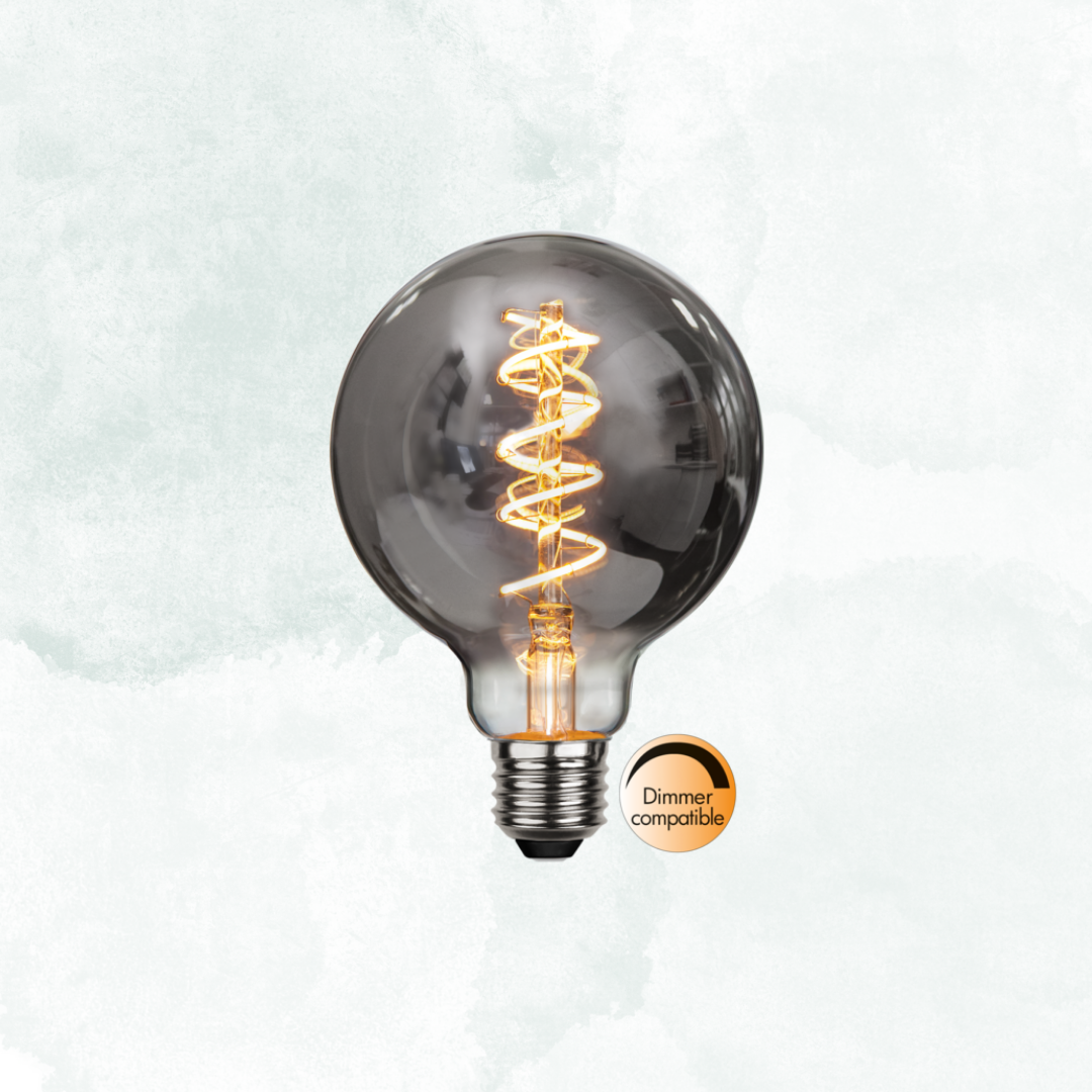 LED-lampa Amber sprial Smoke