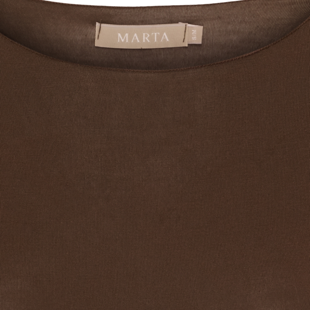 T-Shirt Långärmad Leonora, Brun