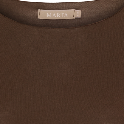 T-Shirt Långärmad Leonora, Brun