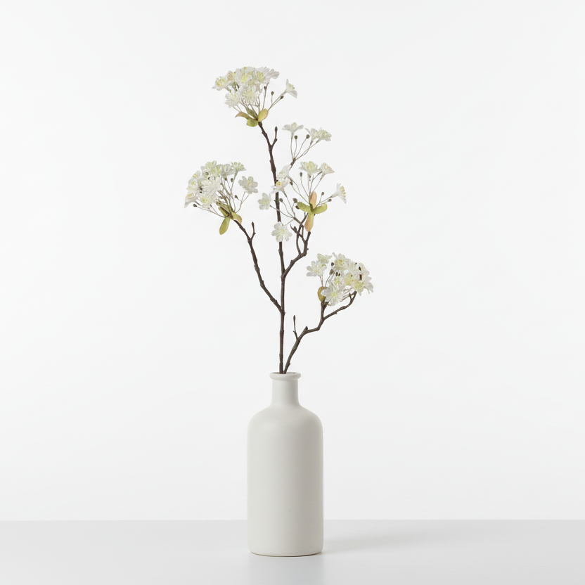 Maple flower 70cm, White