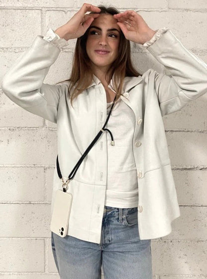 Mobilhalsband, Svart Silver