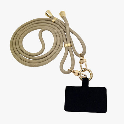 Mobilhalsband, Beige Guld