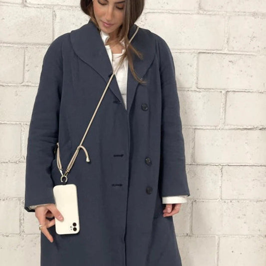 Mobilhalsband, Beige Guld