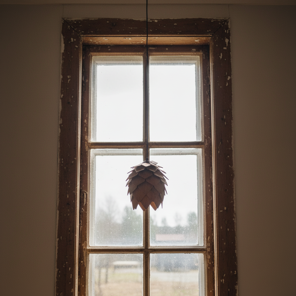 Fönster/Taklampa Skogsgläntan Valnöt 25cm