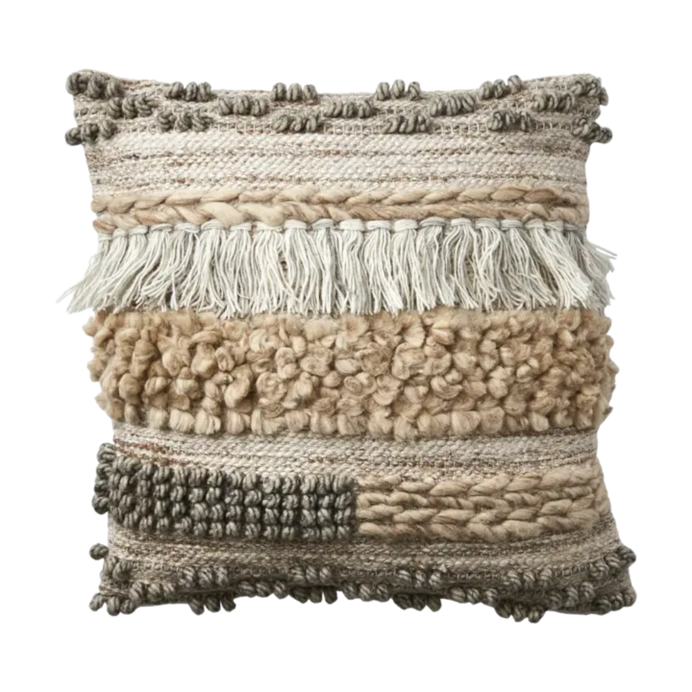 Kuddfodral Minna, Beige/grå
