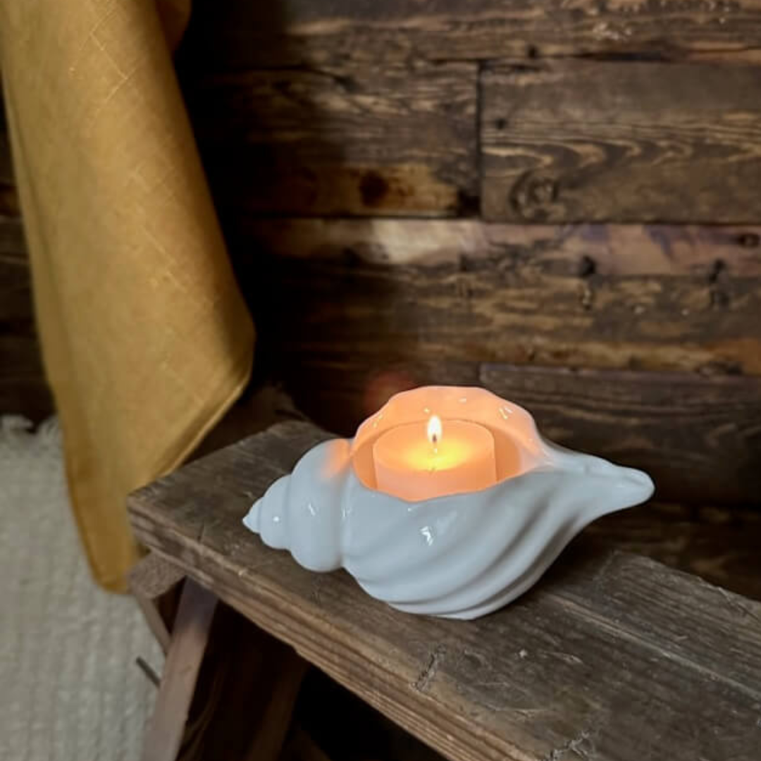 Värmeljushållare, snäcka