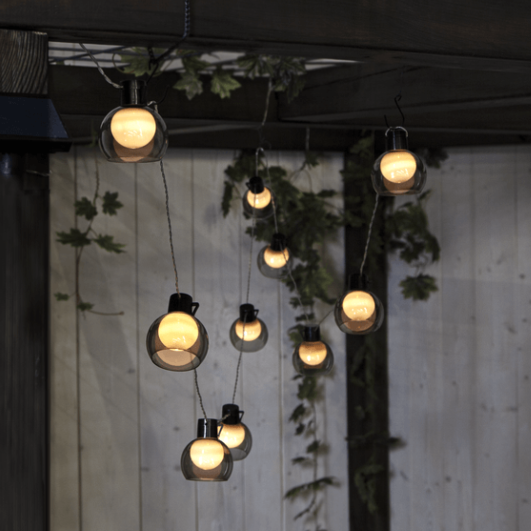 Ljusslinga Chain smokey Solcell