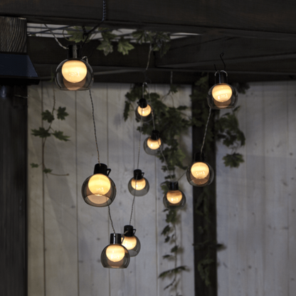 Ljusslinga Chain smokey Solcell