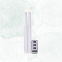 LED Antikljus 2-PACK Flamme slim