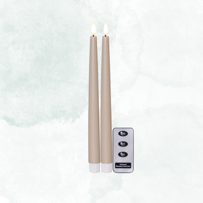LED Antikljus 2-PACK Flamme slim