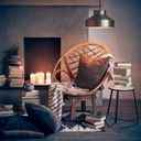Vas Camille, svart/beige