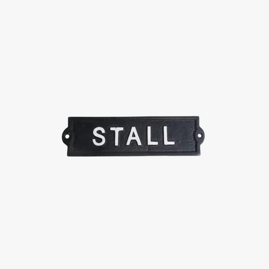 Gjutjärn skylt, Stall