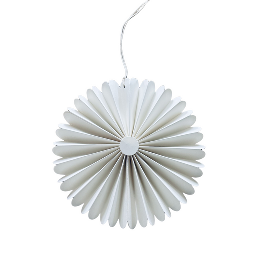 Pappstjärna Flower, Vit 20cm