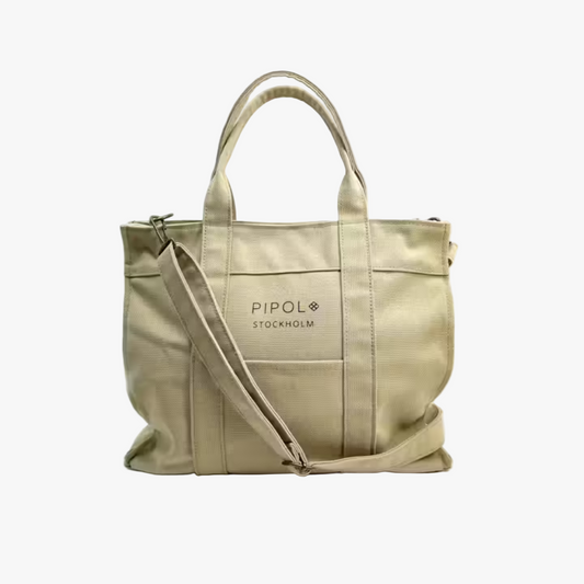 Väska Rive Canvas, Small Light Beige