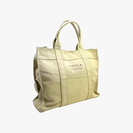 Väska Rive Canvas, Small Light Beige