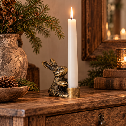 Candle Holder Estelle, Cream White