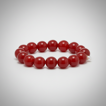 Armband Jade, Röd