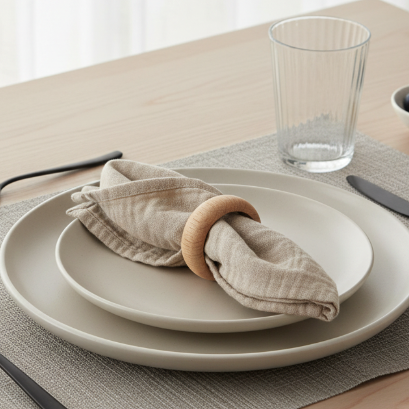 Servett Elsa 40x40cm, Beige