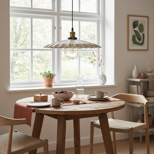 Skogsstjärna beige matbord