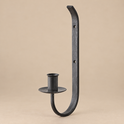 Wall candlestick Thor, black
