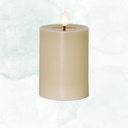 Batteriljus beige