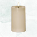 Batteriljus beige 15cm