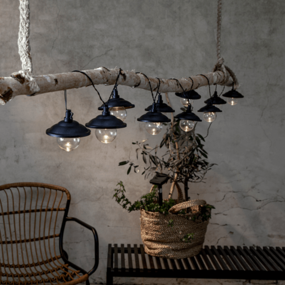 Solcells slinga globe