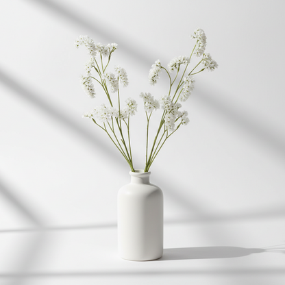 Blomma Statice vit konstgjord