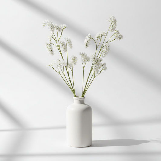 Blomma Statice white konstgjord