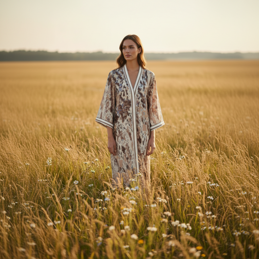 Klänning Stefania, Camel