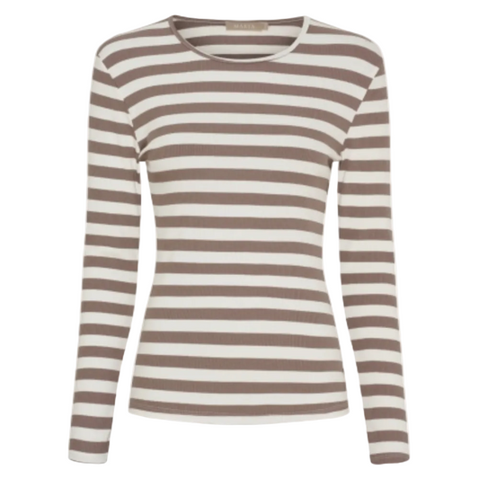 Tröja Begonia, Taupe Randig