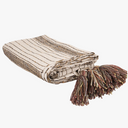 Pläd Tora, Beige/Brun