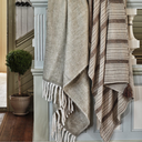 Pläd Tora, Beige/Brun